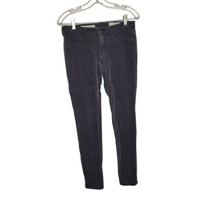 Pilcro and the Letterpress Serif Skinny Gray Corduroy Jeans Low Rise Women 27